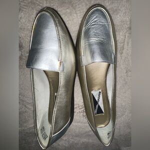 Silver and Gold Women’s Loafers
